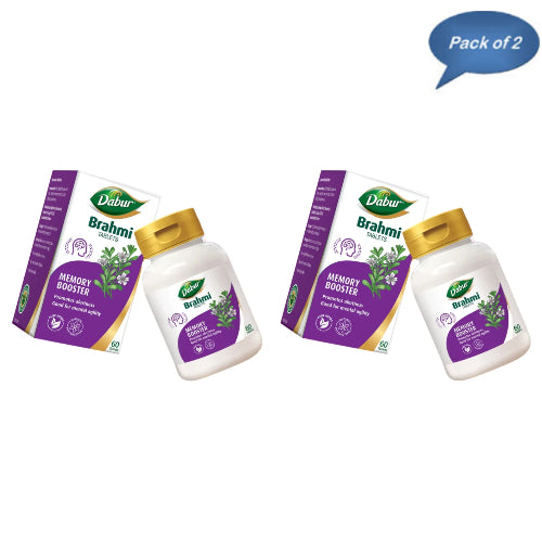 Dabur Brahmi 60 Tablets(Pack of 2)