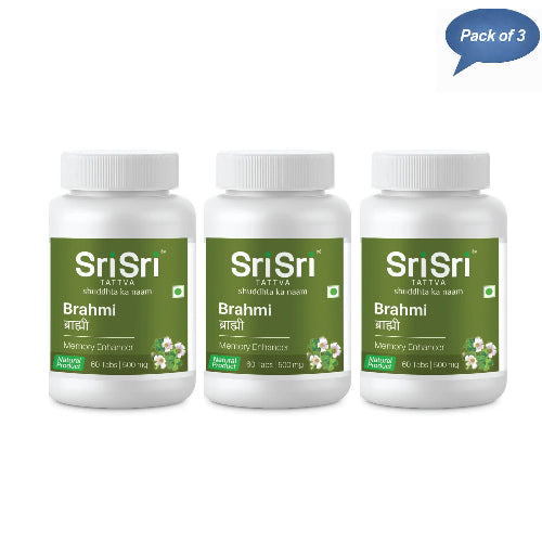 Sri Sri Tattva Brahmi 60 Tablets(Pack of 3)