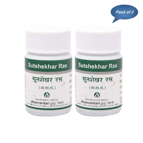 Dhanvantari Guj. Herb Sutshekhar Ras 60 Tablets(Pack of 2)