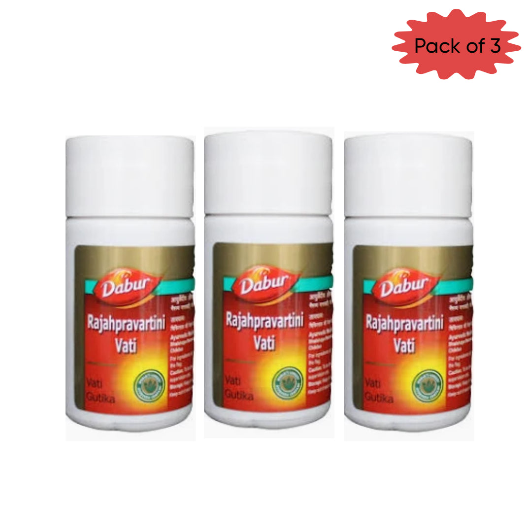 Dabur Rajahpravartini Vati 60 Tablets(Pack of 3)