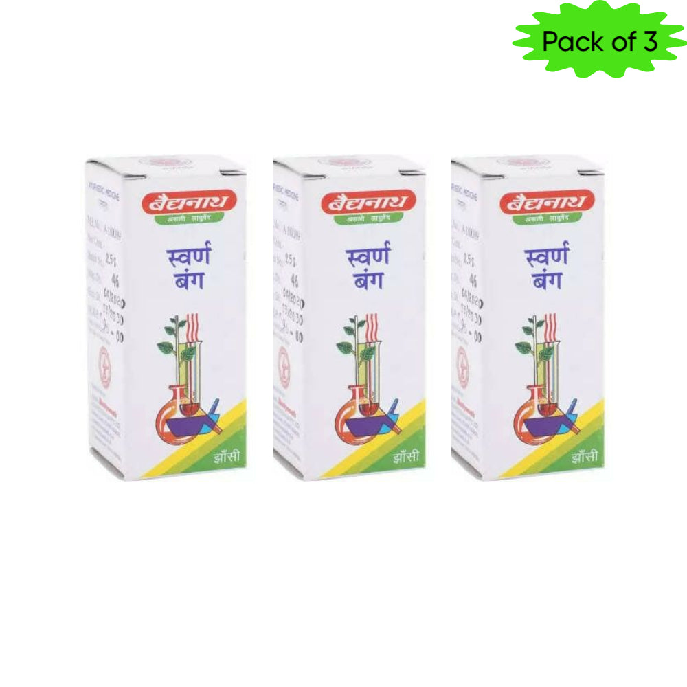 Baidyanath (Jhansi) Swarna Bang 1 Gm(Pack of 3)