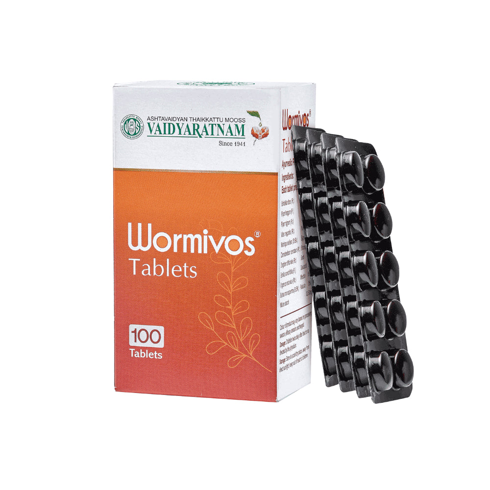 Vaidyaratnam Wormivos  100 Tablets
