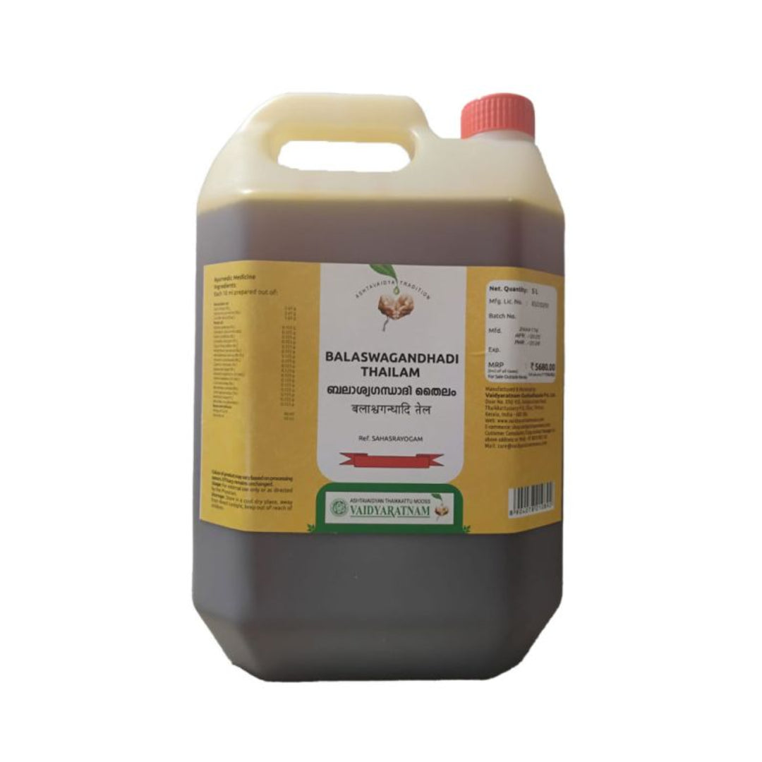 Vaidyaratnam Balaswagandhadi Thailam  5 Ltr