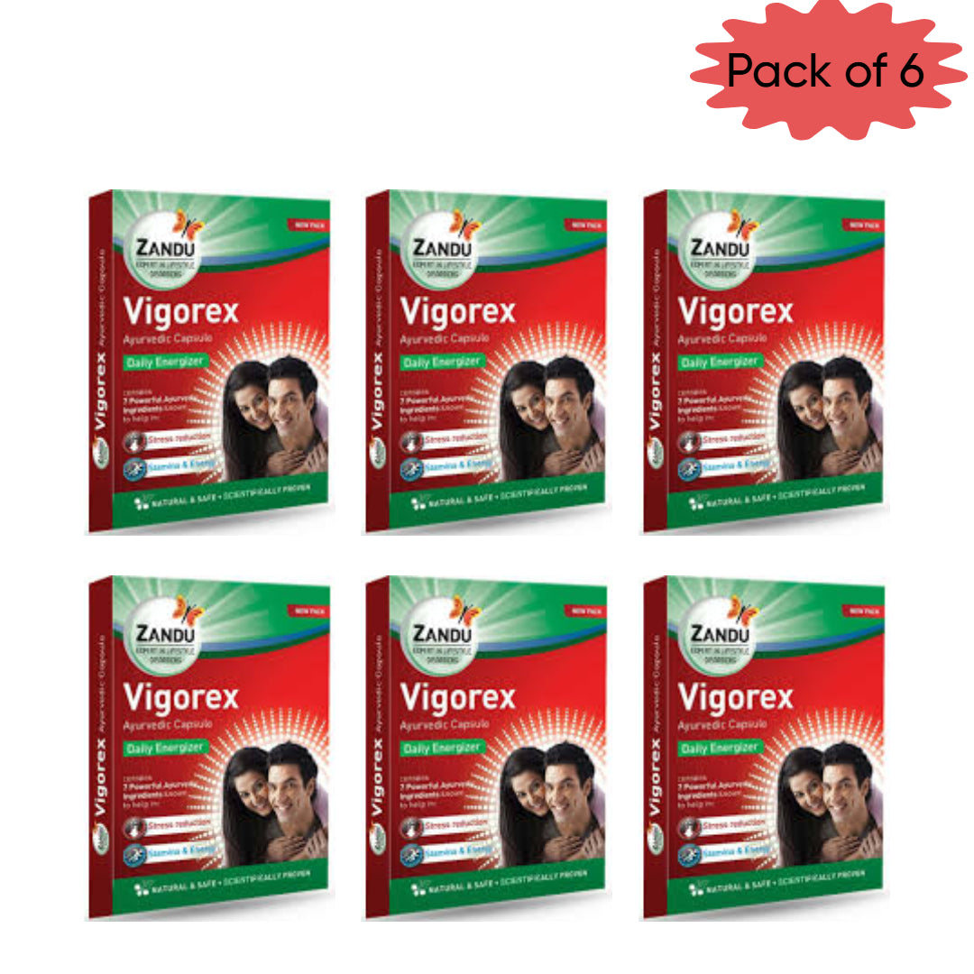 Zandu Vigorex Gold 10 Capsules(Pack of 6)