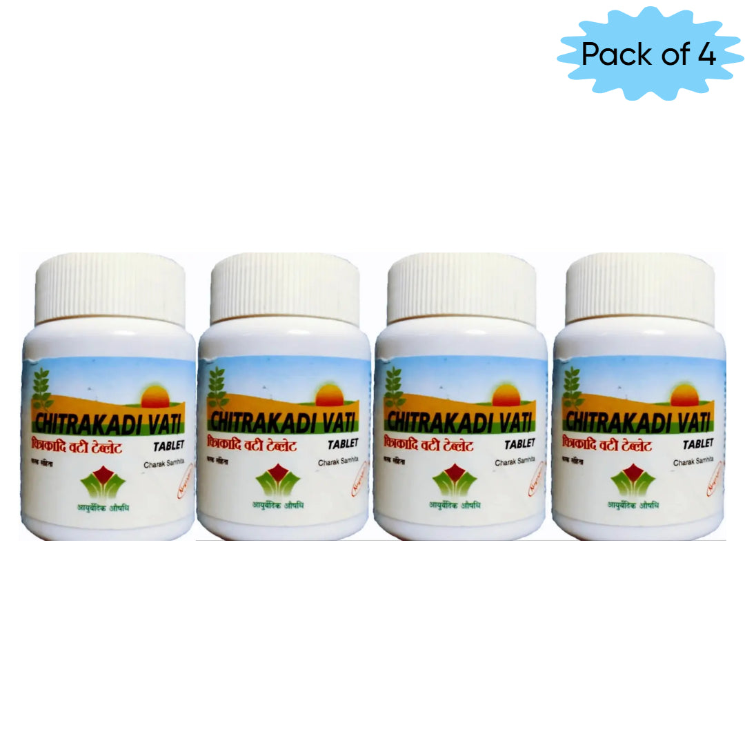 Nagarjun (Gujarat) Chitrakadi Vati 60 Tablets(Pack of 4)