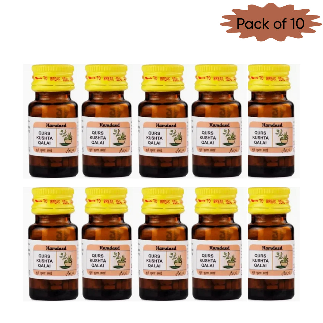 Hamdard Qurs Kushta Qalai 60 Tablets(Pack of 10)