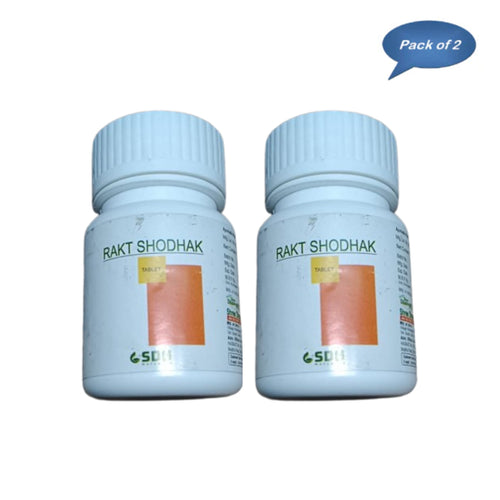 Shree Dhanwantri Herbals Rakatshodhak 60 Tablets (Pack Of 2)