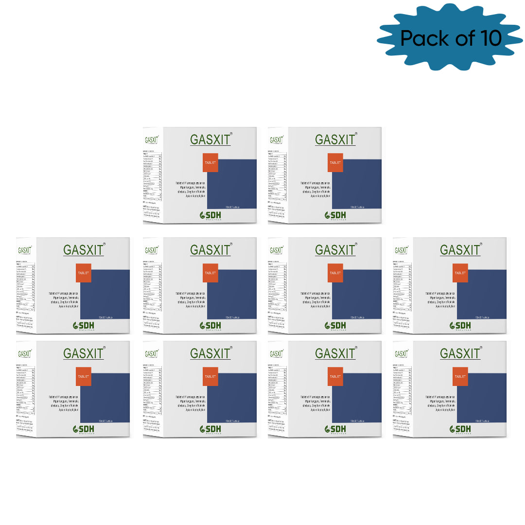 Shree Dhanwantri Herbals Gasxit 30 Tablets(Pack of 10)