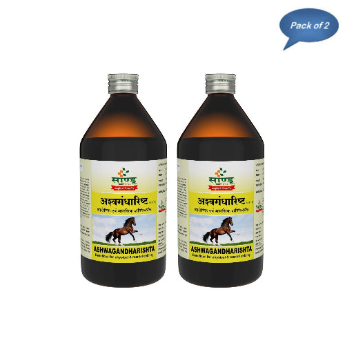 Sandu Pharmaceuticals Ashwagandharishta 450 Ml(Pack of 2)