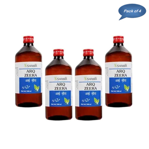 New Shama Arq Zeera 500 Ml(Pack of 4)