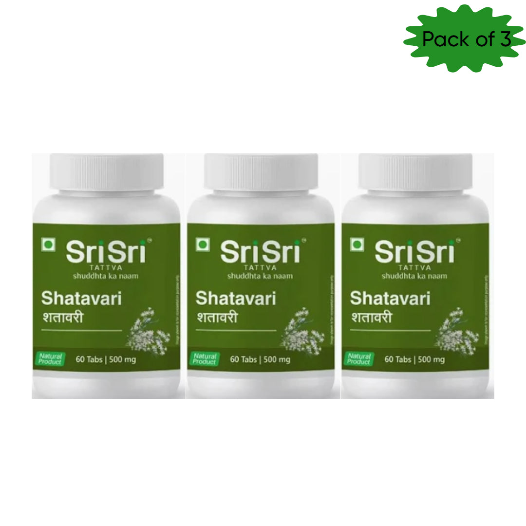Sri Sri Tattva Shatavari 60 Tablets(Pack of 3)