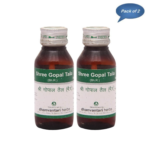 Dhanvantari Guj. Herb Shree Gopal Taila 50 Ml(Pack of 2)