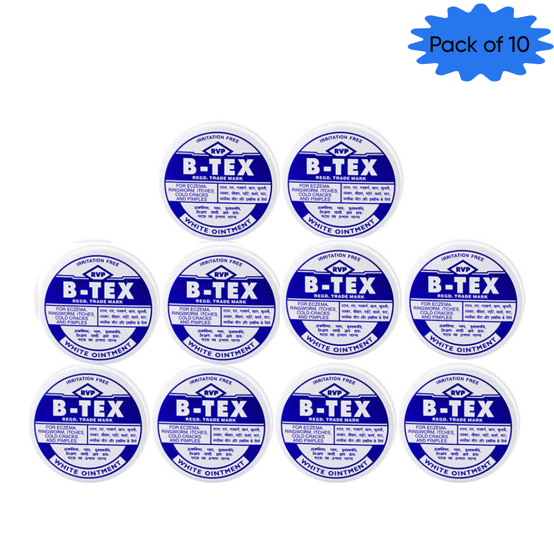 Rvp B-Tex White Ointment 14 Gm(Pack of 10)