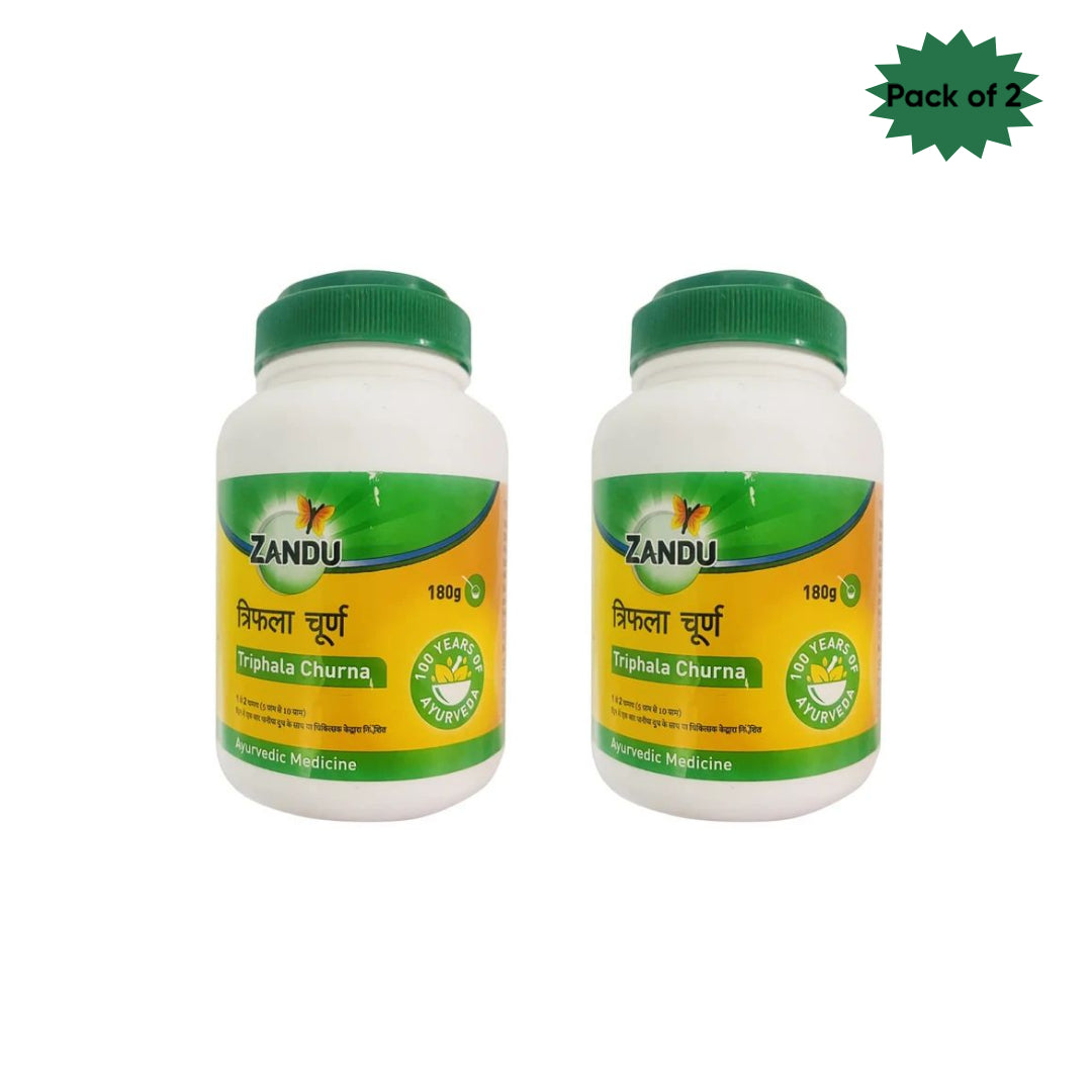 Zandu Triphala Churna 180 Gm(Pack of 2)
