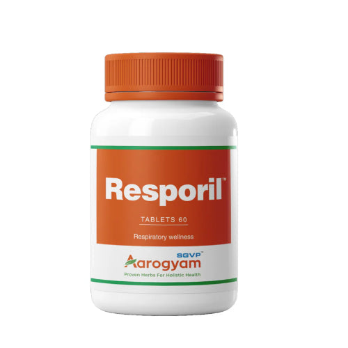 SGVP Aarogyam Resporil – Ayurvedic Tablets for Respiratory Health, Cough & Allergy Relief (60 Tablets)