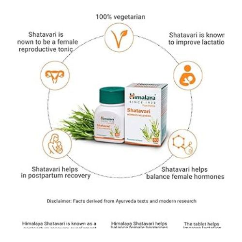 Himalaya Shatavari 60 Tablets(Pack of 5)