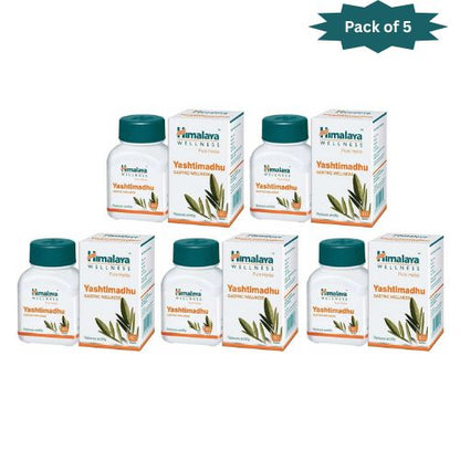 Himalaya Yashtimadhu 60 Tablets(Pack of 5)