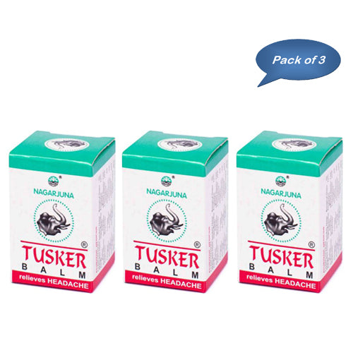 Nagarjuna Ayurveda Tusker Balm 10 Gm (Pack Of 3)