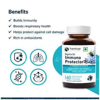 Sri Sri Tattva Nigella Oil Immuno Protector 500 Mg 60 Capsules