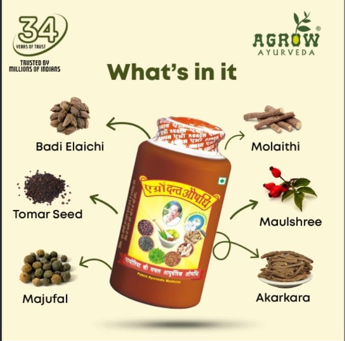 Agrow Healthcare Agrow Dant Aushadhi 100 Gm (Pack Of 3)