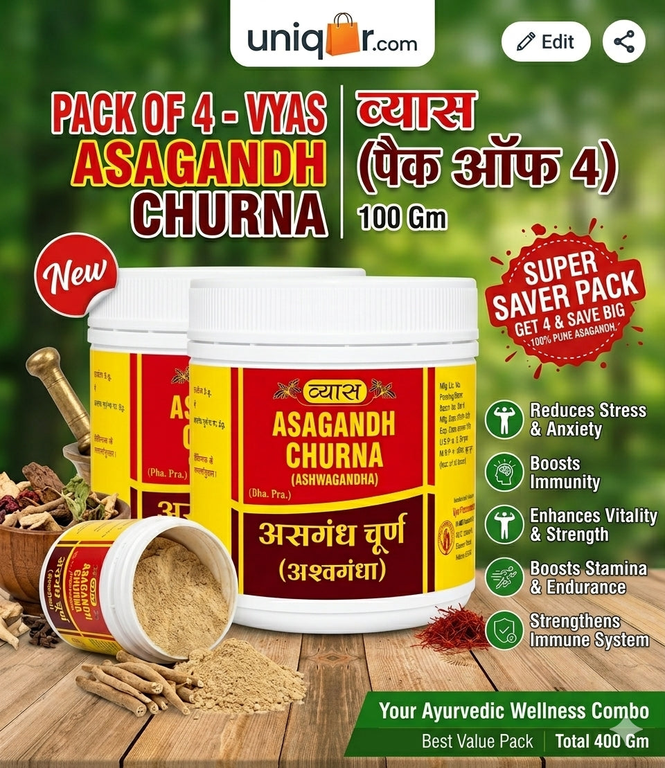 Vyas Asagandh Churna 100 Gm(Pack of 4)