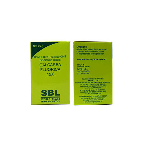 Sbl Calcarea Fluorica 12X 25 Gm (Pack of 2)