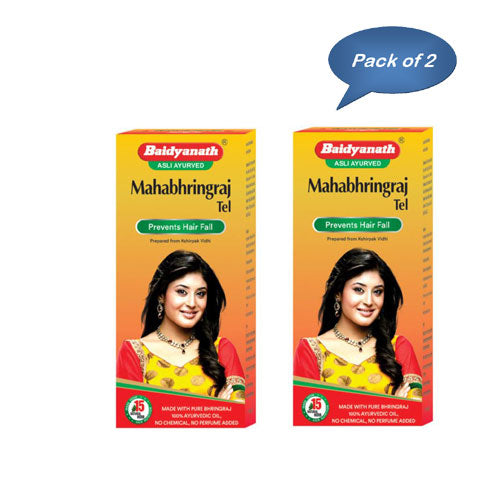 Baidyanath (Jhansi) Mahabhringraj Oil 50 Ml (Pack Of 2)