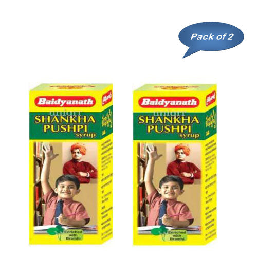 Baidyanath (Jhansi) Shankhpushpi Syrup 450 Ml (Pack of 2)