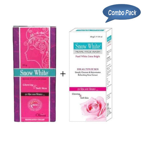 Olefia Snow White Cream 20 Gm And Face Wash 60 Gm (Combo)