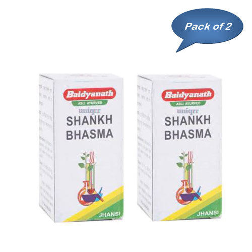 Baidyanath (Jhansi) Shankh Bhasma 10 Gm (Pack Of 2)