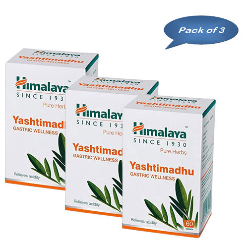 Himalaya Yashtimadhu 60 Tablets (Pack Of 3)