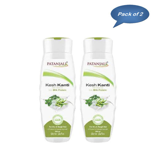 Patanjali Kesh Kanti Hair Cleanser With Milk Protein 200 Ml (Pack of 2)
