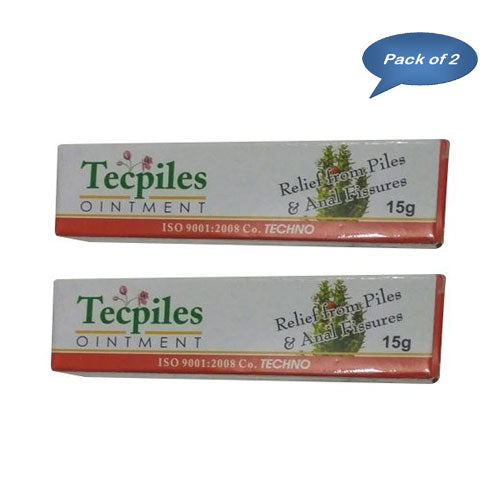 Technopharm Pvt Ltd Tecpiles Ointment 15 Gm (Pack Of 2)
