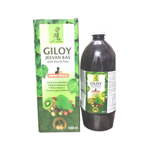 Shree Ayu-Veda Giloy Jeevan Ras With Kiwi & Tulsi 1000 Ml