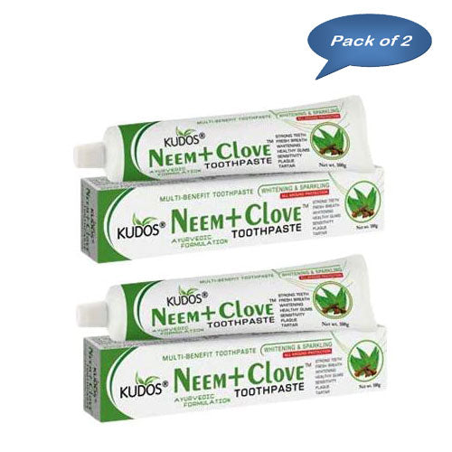 Kudos Neem+Clove Toothpaste 100 Gram (Pack Of 2)