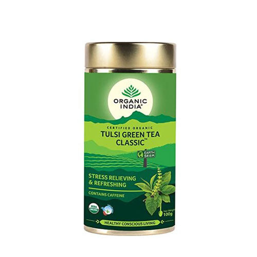 Organic India Tulsi Green Tea Classic 100 Gm