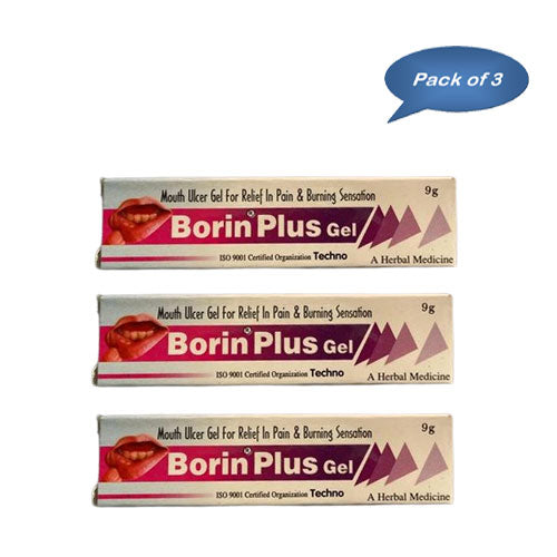 Technopharm Pvt Ltd Borin Plus Gel 9 Gm ( Pack Of 3 )