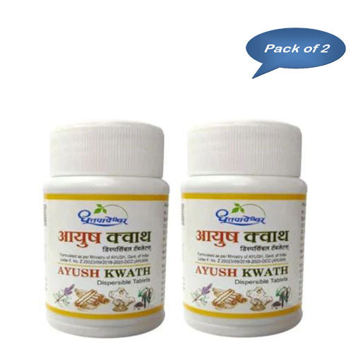 Dhootapapeshwar Ayush Kwath 30 Tablets (Pack of 2)