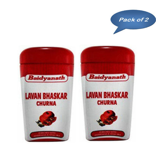 Baidyanath (Jhansi) Lavan Bhaskar Churna 120 Gm( Pack Of 2 )