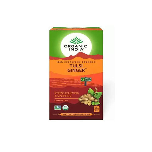 Organic India Tulsi Ginger Green Tea 25 Bags