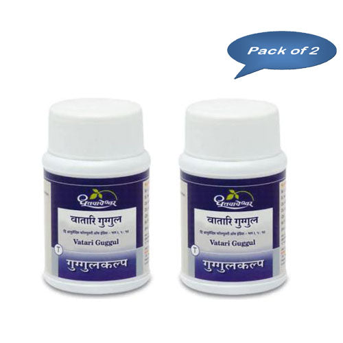 Dhootapapeshwar Vatari Guggul 60 Tablets (Pack Of 2)