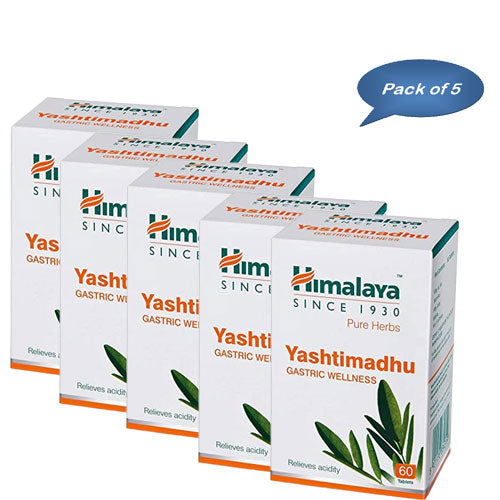 Himalaya Yashtimadhu 60 Tablets (Pack Of 5)