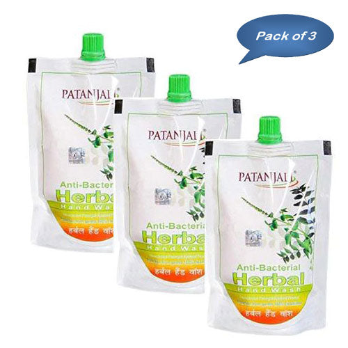 Patanjali Hand Wash Pouch 200 Ml (Pack of 3)