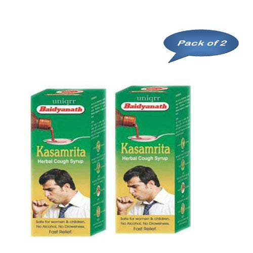 Baidyanath (Jhansi) Kasamrita Cough Syrup 100 Ml ( Pack Of 2 )