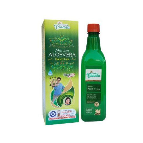 Herbal Canada Aloevera With Panch Tulsi 500 Ml