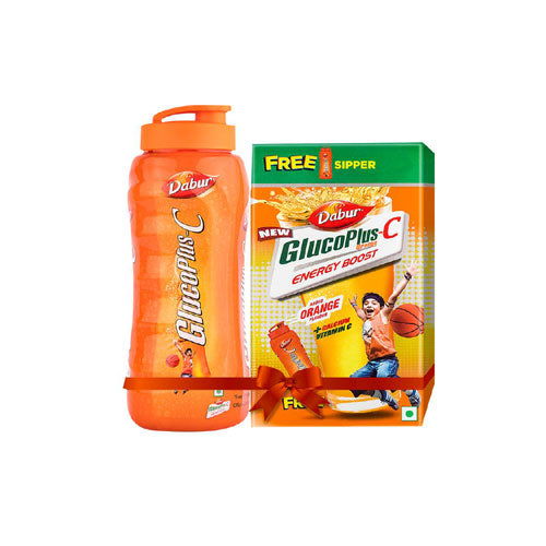 Dabur Glucoplus-C Orange + Free Sipper 500 Gm