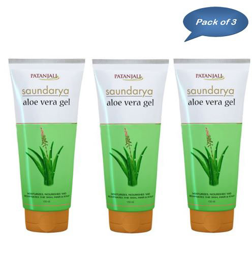 Patanjali Saundarya Aloevera Gel 150 Ml (Pack Of 3)