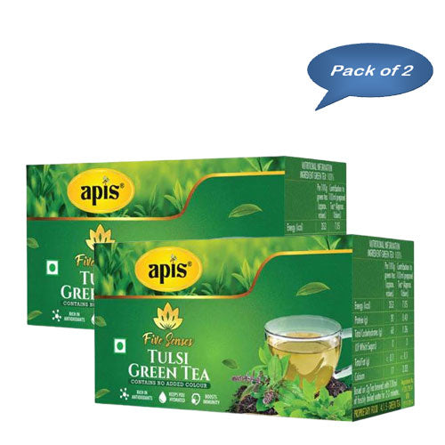 Apis India Tulsi Green Tea 2 Gm 25 Bags (PackOf 2)