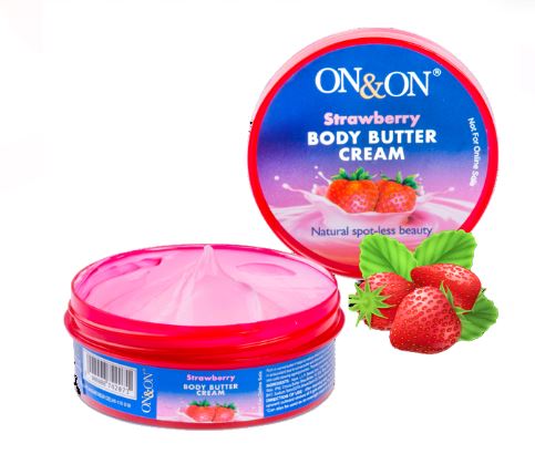 On & On Strawberry Body Butter Cream 100 Gm