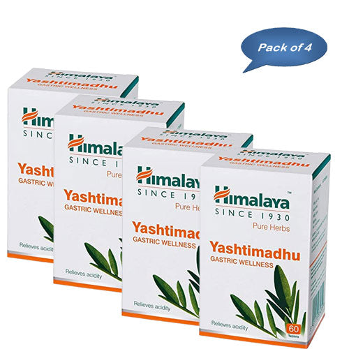 Himalaya Yashtimadhu 60 Tablets (Pack Of 4)